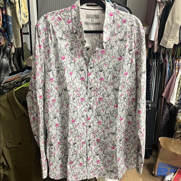 Ted Baker Other - Ted Baker Floral Patterned Men's LS Button Down Shirt